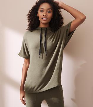 Lou & Grey Fab Cozy Hoodie Top