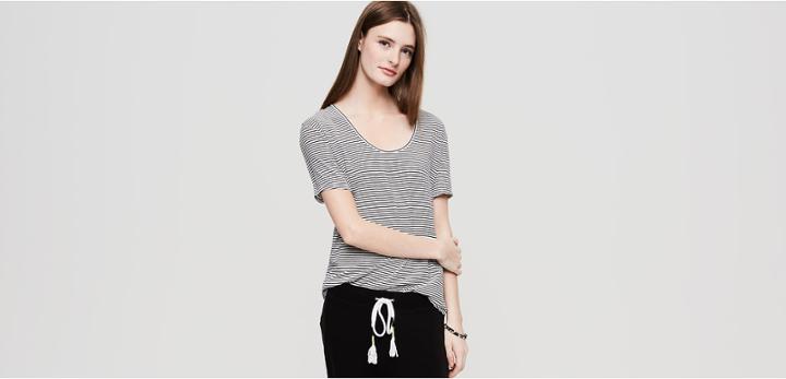 Lou & Grey Striped Sunset Jersey Tee