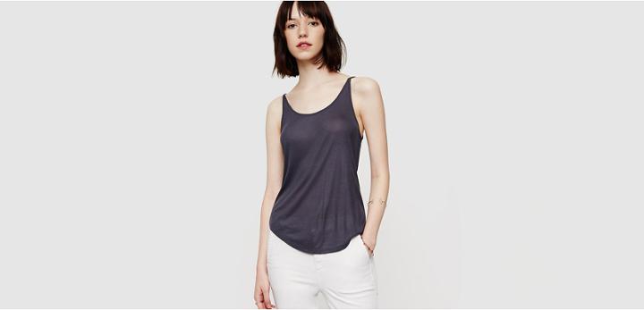 Lou & Grey Ribbed V-back Tank