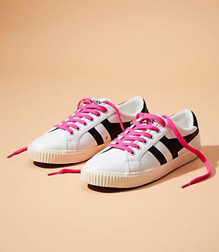 Lou & Grey Gola X Women's Tennis Mark Cox Leather Trainer