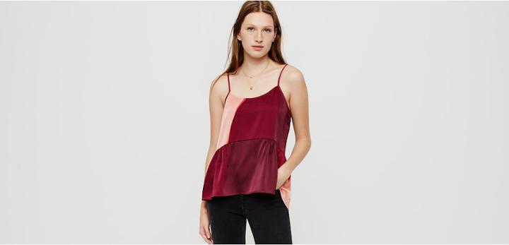 Lou & Grey Polychrome Peplum Cami