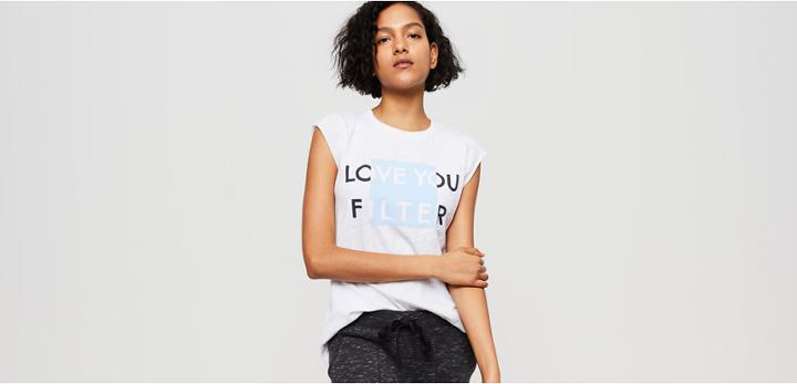 Lou & Grey Love You Filter Airy Cotton Tee