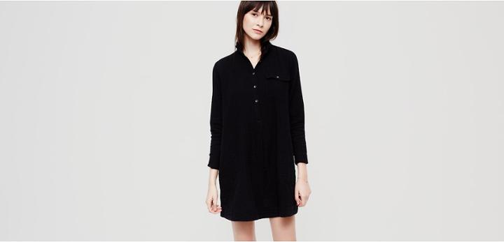 Lou & Grey Doubleface Shirtdress