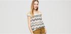 Lou & Grey Zig Zag Off The Shoulder Shirt