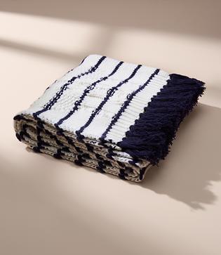 Lou & Grey Striped Cable Scarf