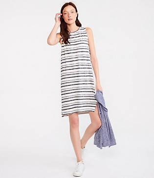 Lou & Grey Mixstripe Slub Jersey Dress