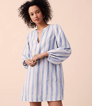 Lou & Grey Striped Poet Pop On Shirtdress