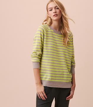 Lou & Grey 27 Miles Malibu Percy Stripe Cashmere Sweater