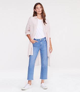 Lou & Grey Dobby Striped Tunic Shirt