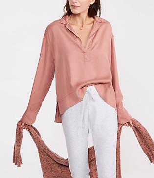 Lou & Grey Twill Pop On Shirt