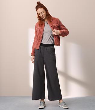 Lou & Grey Flannel Wide Leg Pants