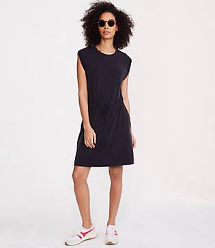 Lou & Grey Fluid Cupro Pocket Dress