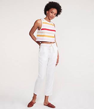 Lou & Grey Linen Rope Tie Pants