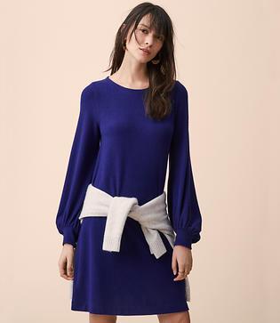 Lou & Grey Fab Cozy Blouson Dress