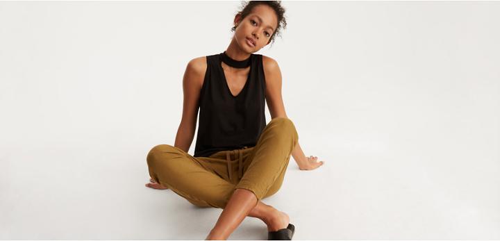 Lou & Grey Softserve Cotton Choker Tank