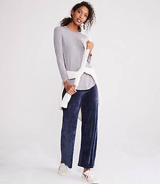 Lou & Grey Softened Jersey Shirttail Layering Tee