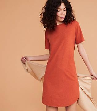 Lou & Grey Softserve Slub Shirttail Tee Dress