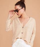 Lou & Grey Linen Cotton Boyfriend Cardigan