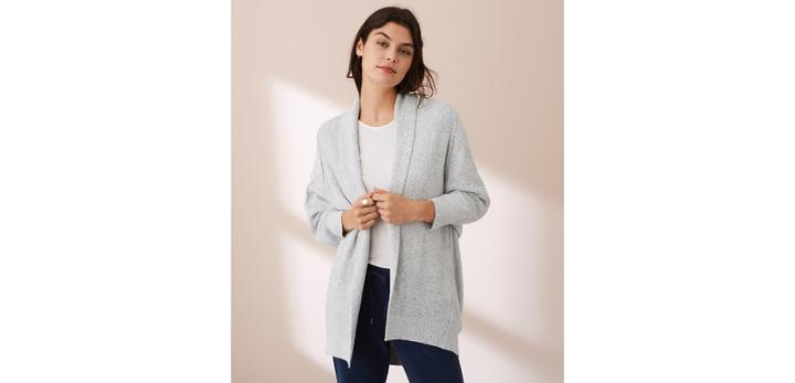 Lou & Grey Drop & Roll Cardigan