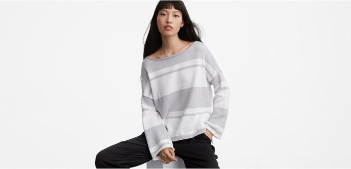 Lou & Grey Striped Sweatshirt Sweater
