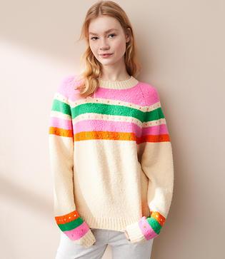 Lou & Grey Rainbow Cookie Sweater