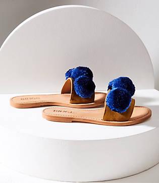 Lou & Grey Binge Knitting Pom Slip On Sandals