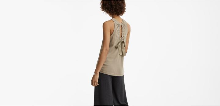 Lou & Grey Softserve Cotton Tie Back Tank