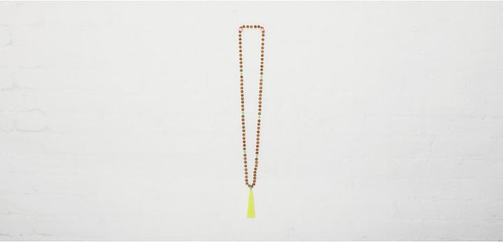 Lou & Grey Lead Jewelry Wood Beaded Tassel Necklace