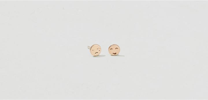 Lou & Grey Upper Metal Class Smile Now Cry Later Earrings