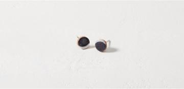 Lou & Grey We See Stars Crescent Moon Leather Stud Earrings