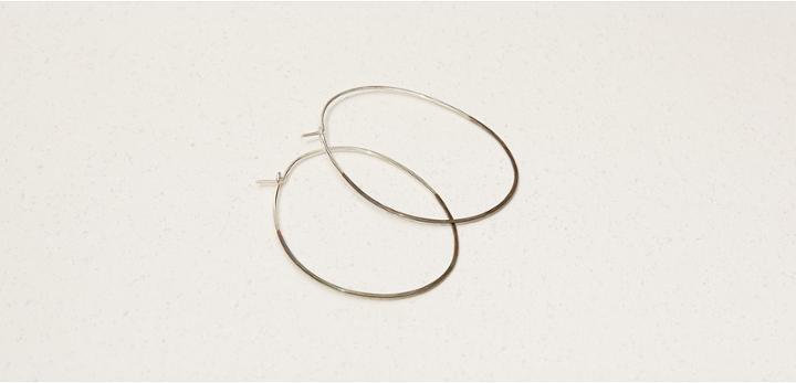 Lou & Grey New Refined Basics Hammered Oval Earrings