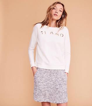 Lou & Grey Tweedweave Pocket Skirt