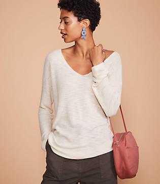 Lou & Grey Texturist V-neck Sweater