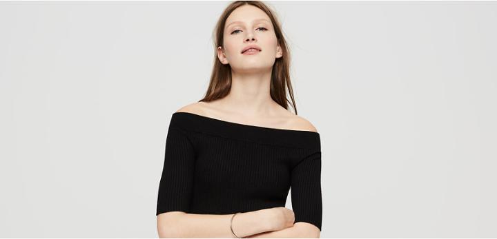Lou & Grey Off The Shoulder Ribknit Sweater