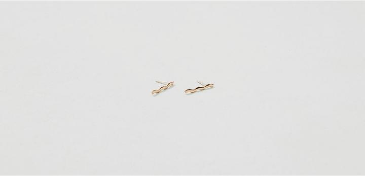 Lou & Grey Upper Metal Class Mini Wave Earrings