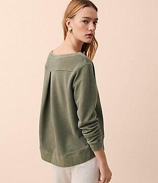 Lou & Grey Pleatback Sweatshirt