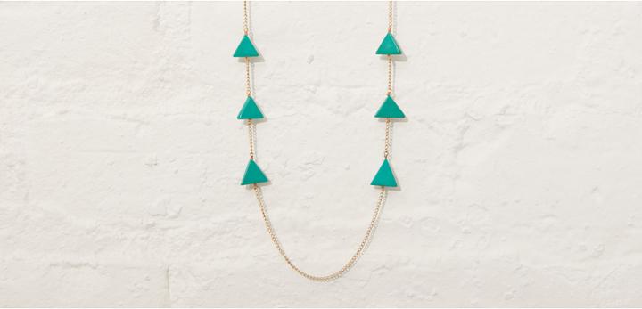 Lou & Grey We See Stars Equilateral Triangle Turquoise Necklace