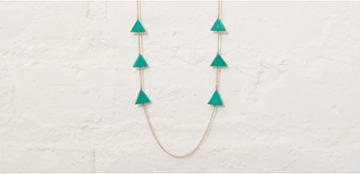 Lou & Grey We See Stars Equilateral Triangle Turquoise Necklace