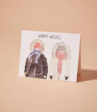 Lou & Grey Red Cap Cards Winter Parkas Card
