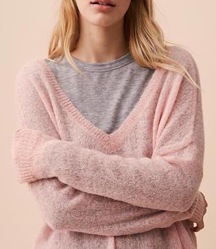 Lou & Grey Oversized V-neck Sweater