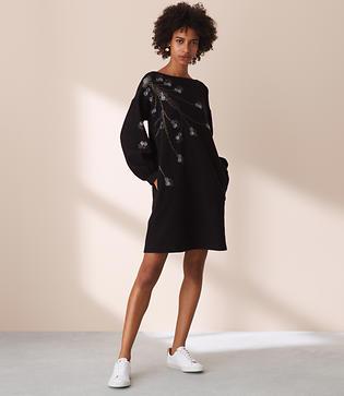 Lou & Grey Branchout Sweatshirt Dress