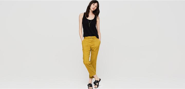 Lou & Grey Softstretch Linen Cargo Pants
