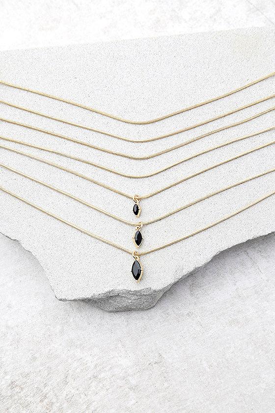 Lulus | The Chic And The Stone Gold Layered Choker Necklace