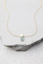 Lulus Pineapple Of My Eye Gold And Turquoise Necklace