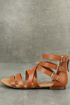 Breckelle's Neria Tan Gladiator Sandals