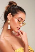 Crap Eyewear The New Riddim Gold Sunglasses | Lulus