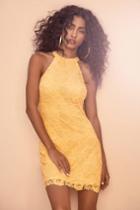 Love Poem Yellow Lace Dress | Lulus