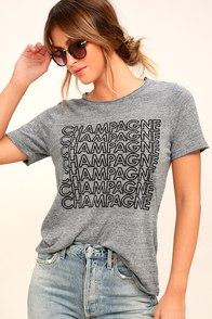 Chaser Champagne Heather Grey Tee