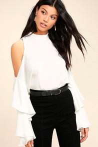Lulus Flow With It White Top