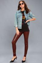 Rd Style Fellini Burgundy Vegan Leather Leggings | Lulus